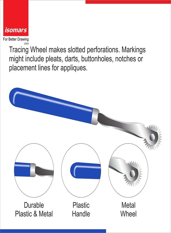 أيسومارس مجموعة أدوات الخياطة من إيزومارس | مساطر الترقيع | أدوات الخياطة (مجموعة من 15 قطعة) - مجموعة تصميم الأزياء - Image 5